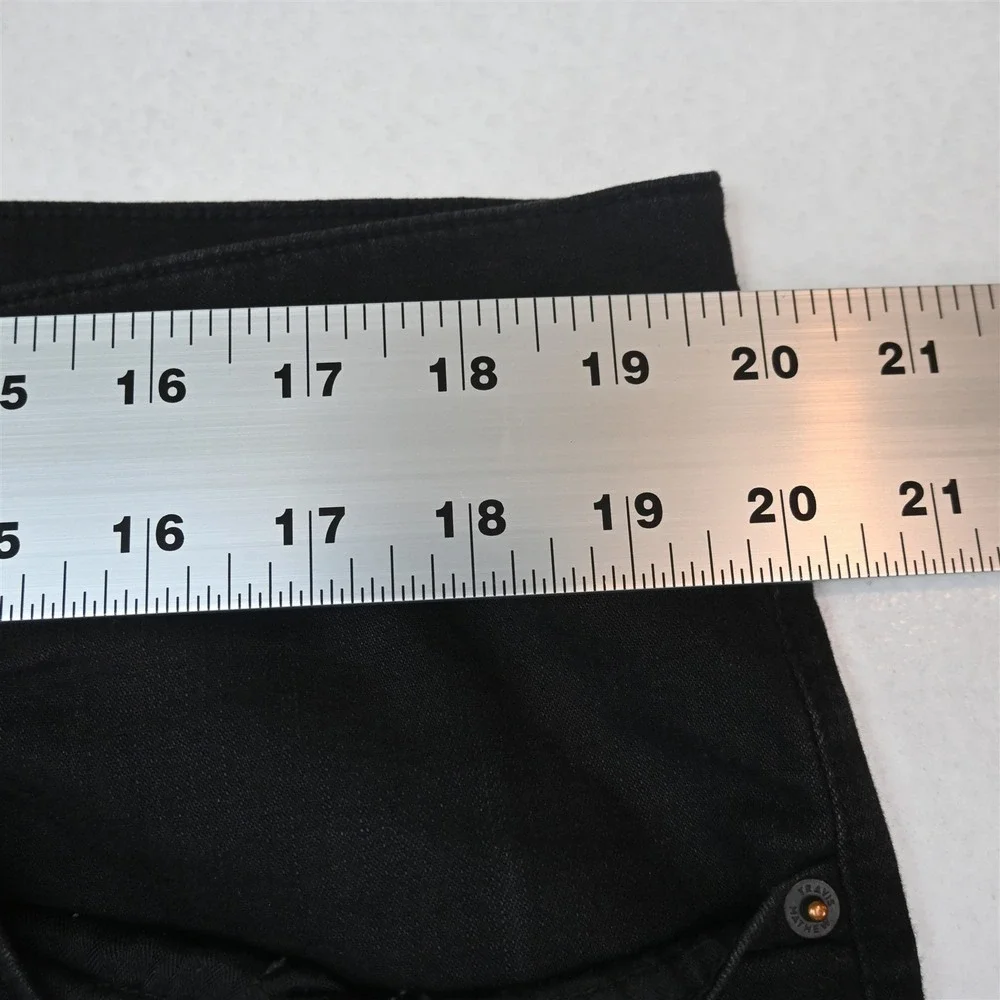 Travis Mathew 38x30 Black Featherweight Denim Slim 5 Pocket Mens Jeans
